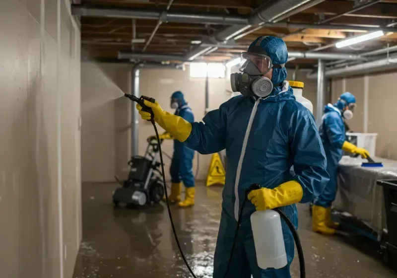 Basement Sanitization and Antimicrobial Treatment process in Philadelphia, NY